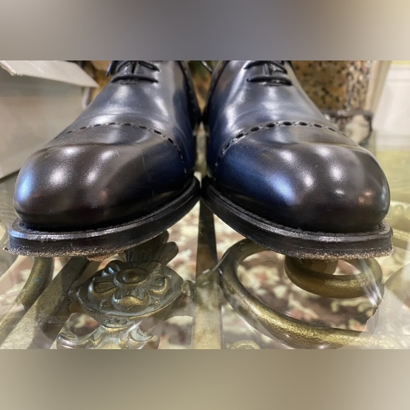 BLUE SOLE SHOES Lutisburg Navy Lace Up Dress Shoes (12) - Picture 10 of 12